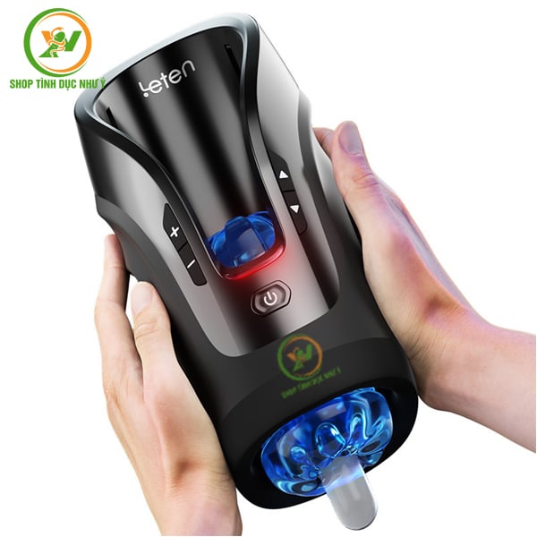Máy bú cu Leten rung thụt âm thanh rên rỉ sống động cao cấp