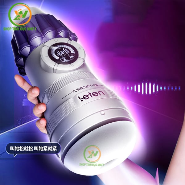 Máy bú cu Leten TURBOJET chức năng rung rên kẹp hút cao cấp