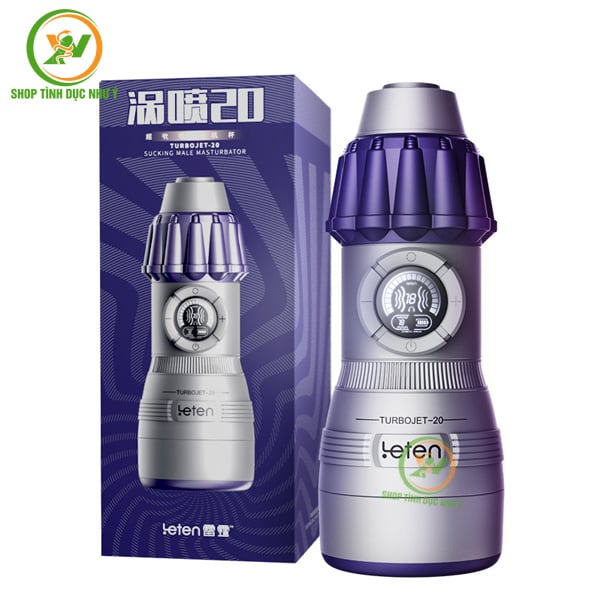 Máy bú cu Leten TURBOJET chức năng rung rên kẹp hút cao cấp