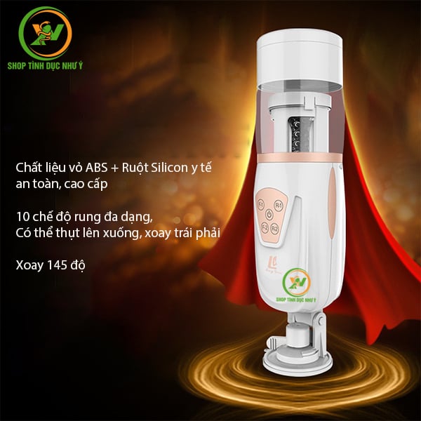 Máy bú cu Stroker tự động đa chức năng xoay thụt cao cấp