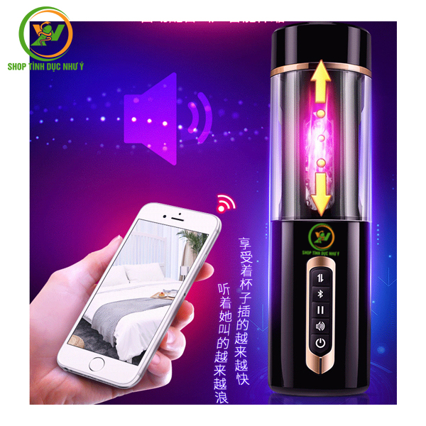 Máy bú cu tự động rung thụt điều khiển qua bluetooth cao cấp