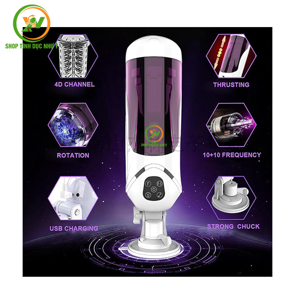 Máy bú cu tự động thụt xoay Easy Love Comanche cao cấp