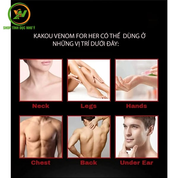 Nước hoa kích dục Nam dạng lăn Kakou Venom For Her cực mạnh