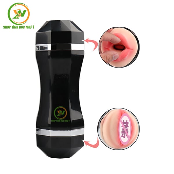 Cốc thủ dâm Snail Cup 2 đầu âm đạo và miệng cầm tay cho nam