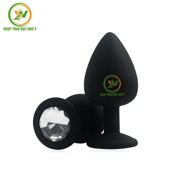 Phích cắm hậu môn loại hình tròn đính đá đủ size