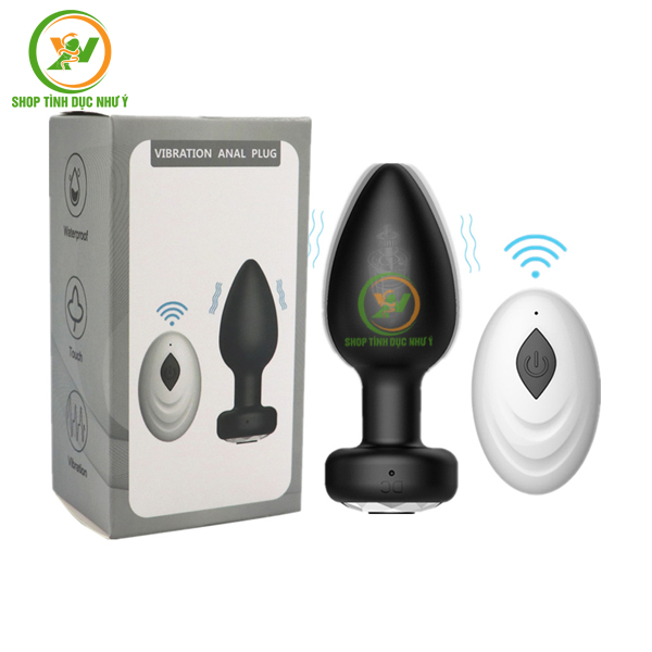 Phích cắm hậu môn Silicon rung 10 tần số điều khiển remote