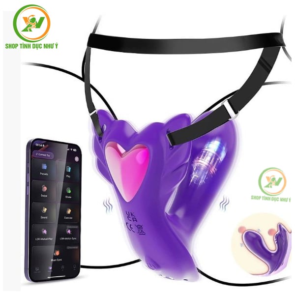 Quần lót chip rung đầu dương vật điều khiển bằng app điện thoại