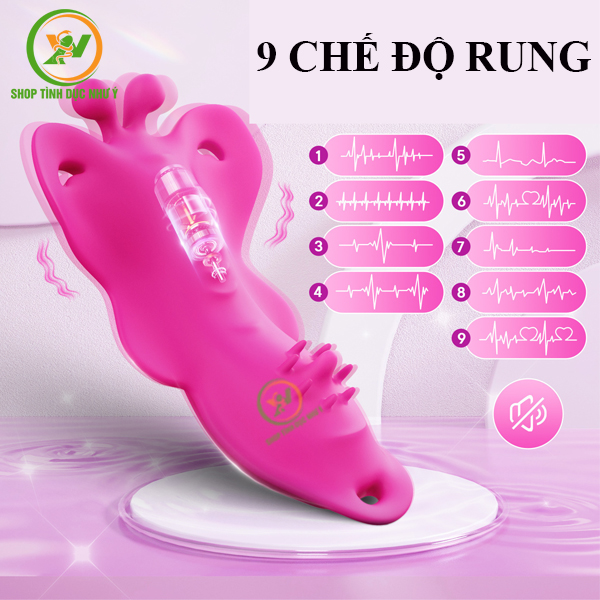 Quần lót chip rung điều khiển bằng app hình cánh bướm