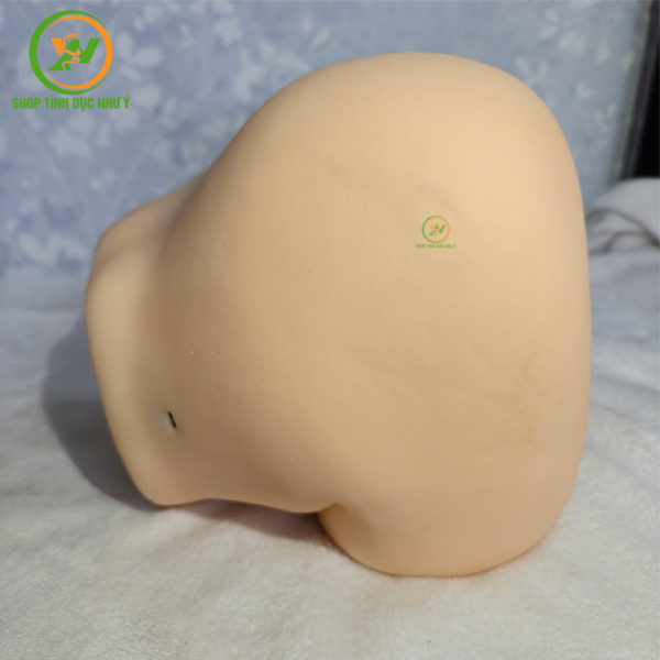 Sextoy mông giả nguyên khối silicon 5,5kg tỏa nhiệt 42 độ