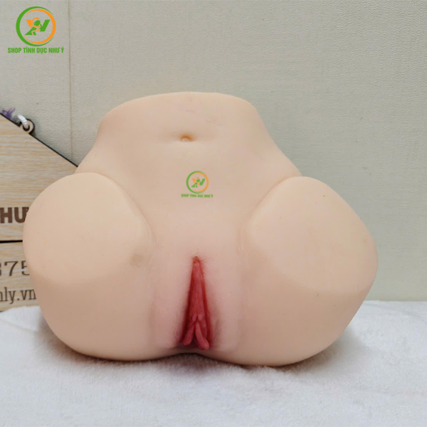 Sextoy mông giả nguyên khối silicon âm đạo hậu môn 1.8kg giá rẻ