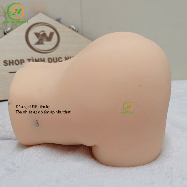 Sextoy mông giả silicon có tỏa nhiệt 42 độ 2kg giá rẻ