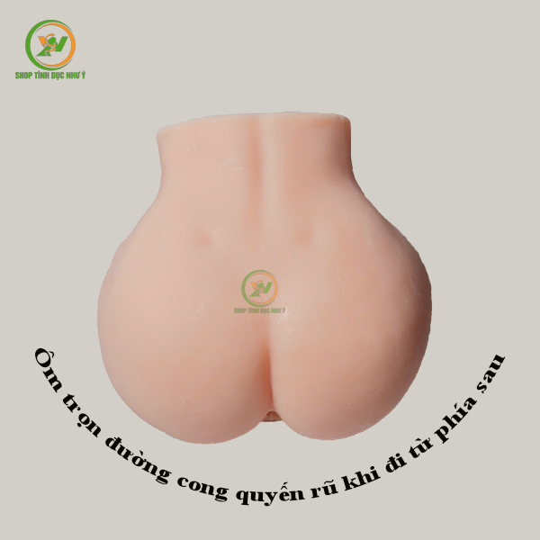 Sextoy mông giả nguyên khối silicon rung rên cao cấp 5,5kg