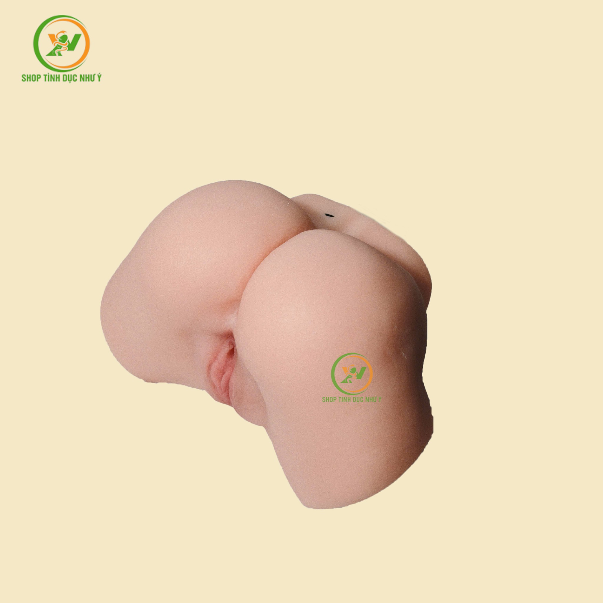 Sextoy mông giả nguyên khối silicon rung rên sưởi ấm 3,5kg