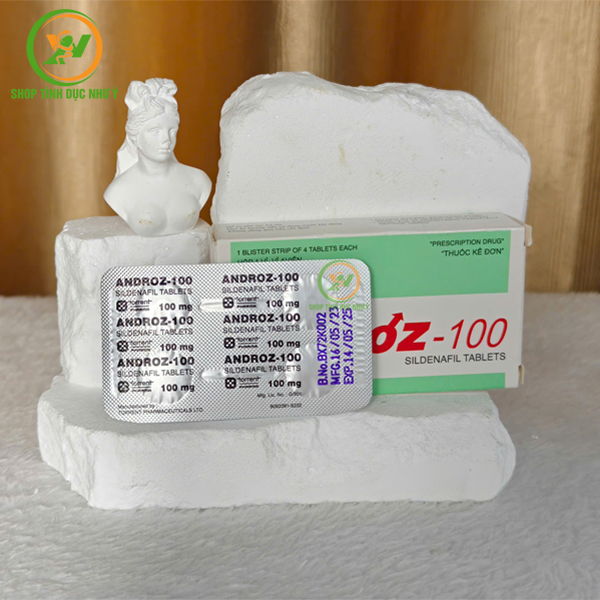 Thuốc kích dục tăng cường sinh lý nam Androz-100 dạng viên