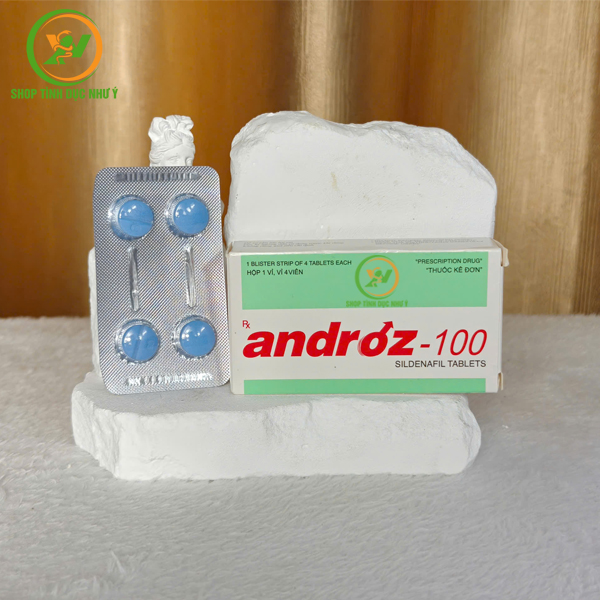 Thuốc kích dục tăng cường sinh lý nam Androz-100 dạng viên
