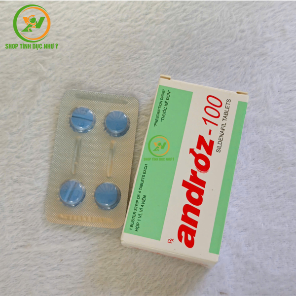 Thuốc kích dục tăng cường sinh lý nam Androz-100 dạng viên