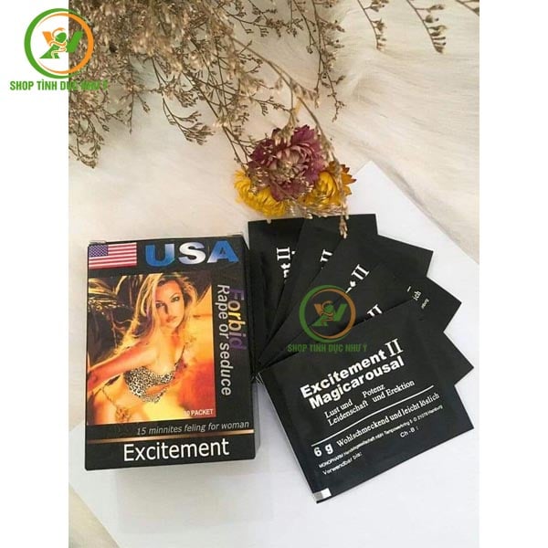 Thuốc kích dục nữ cực mạnh dạng bột Excitement II USA chính hãng