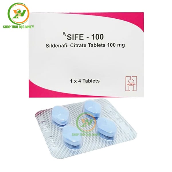 Thuốc kích dục tăng cường sinh lý nam SIFE 100mg hộp 4 viên