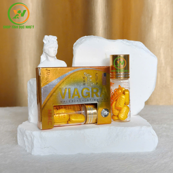 Thuốc tăng cường sinh lý Nam, tăng ham muốn Viagra Gold USA