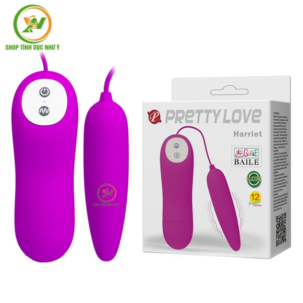 Trứng rung 12 chế độ Pretty Love Harriet loại 1 đầu