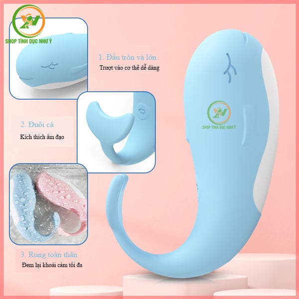 Trứng rung cá voi con điều khiển từ xa không dây phiên bản mới