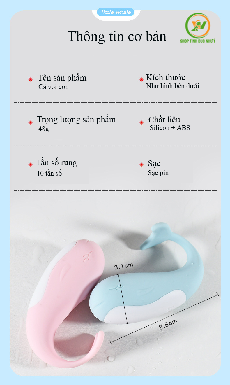 Trứng rung cá voi con điều khiển từ xa không dây phiên bản mới