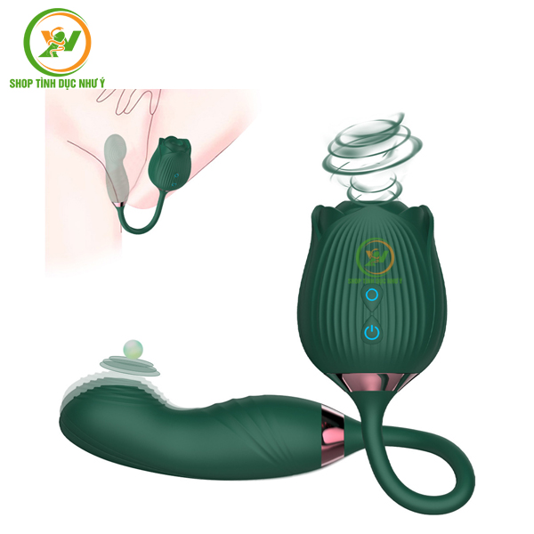Trứng rung hoa hồng bú mút đuôi ngón tay rung lắc kích thích