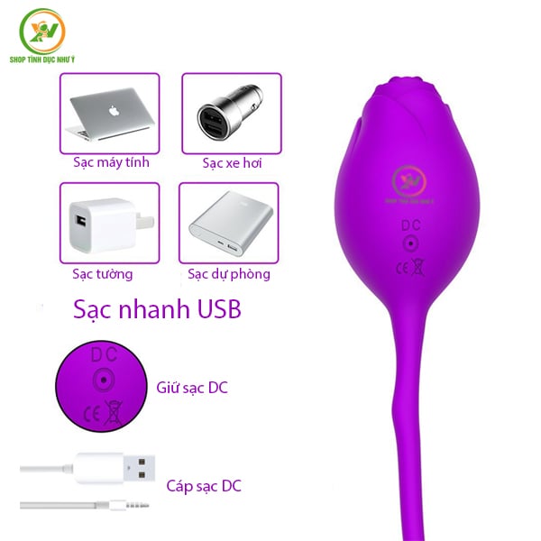 Trứng rung hoa hồng rung 12 tần số điều khiển từ xa bằng remote