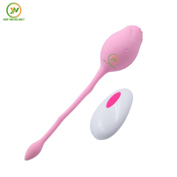 Trứng rung hoa hồng rung 12 tần số điều khiển từ xa bằng remote