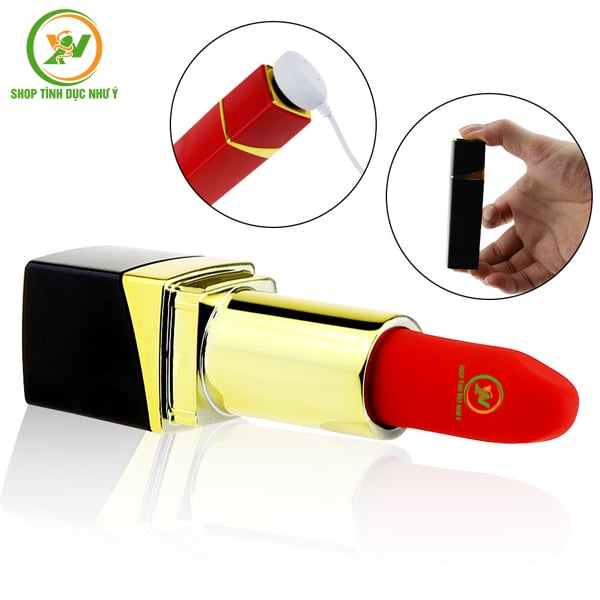 Trứng rung kích thích điểm G hình cây son môi cao cấp