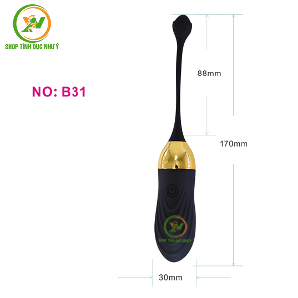 Trứng rung Luminos B31 không dây điều khiển từ xa 2 đầu
