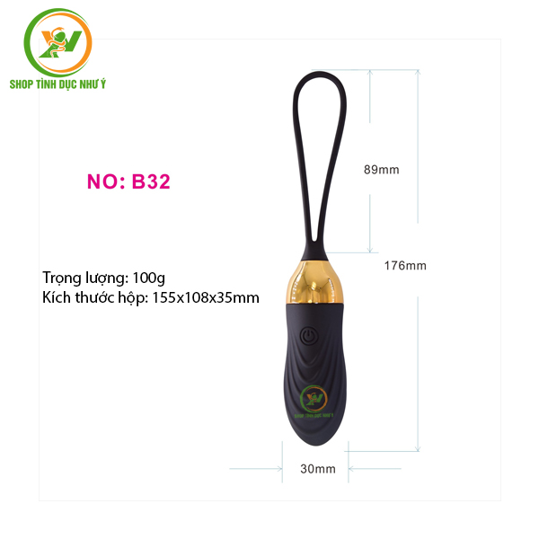 Trứng rung Luminos B32 không dây điều khiển từ xa