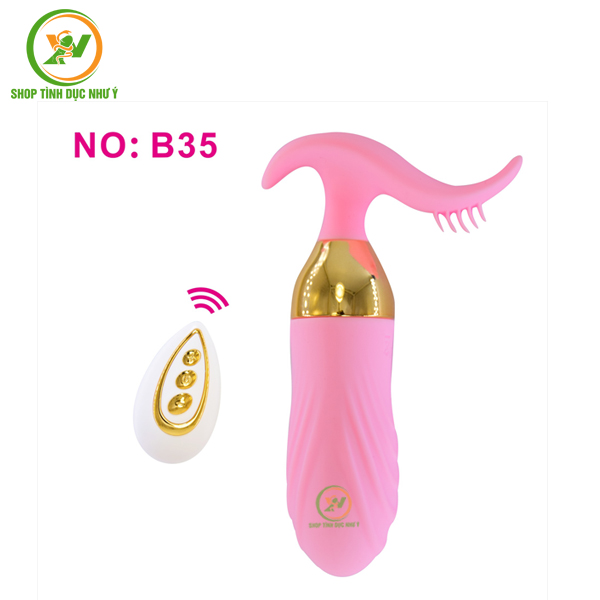 Trứng rung không dây điều khiển từ xa 2 đầu Luminos B35