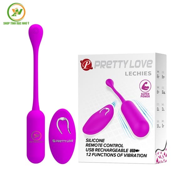 Trứng rung mini Pretty Love Lechies 12 chế độ điều khiển từ xa