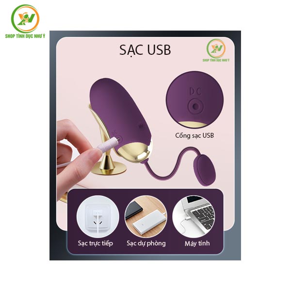Trứng rung Pretty Love Abner điều khiển bluetooth từ xa