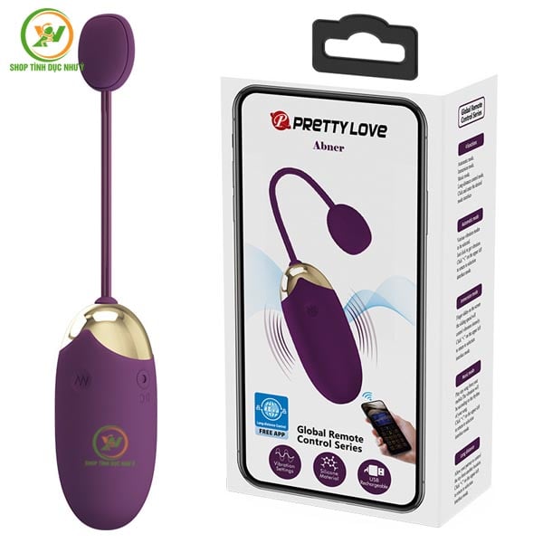 Trứng rung Pretty Love Abner điều khiển bluetooth từ xa