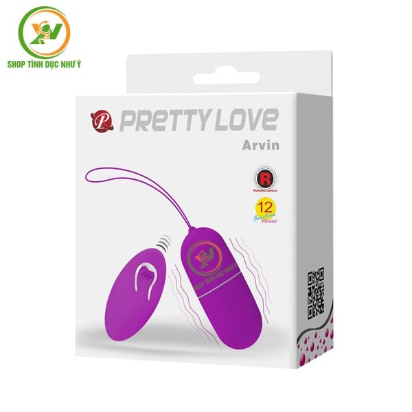 Trứng rung Pretty Love Arvin không dây điều khiển từ xa 12 chế độ