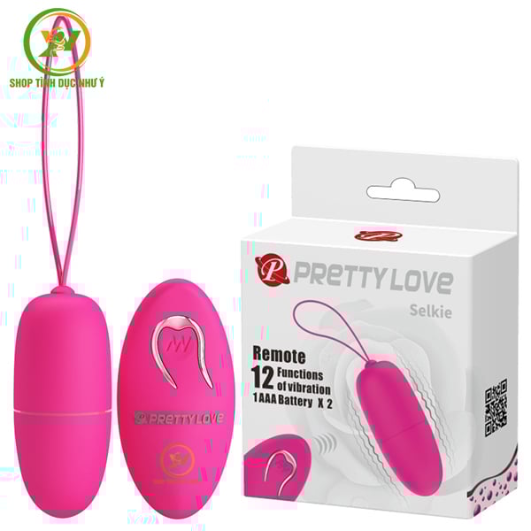 Trứng rung Pretty Love Selkie 12 chế độ rung không dây