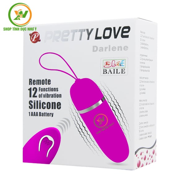 Trứng rung Pretty Love Darlene 12 chế độ rung không dây