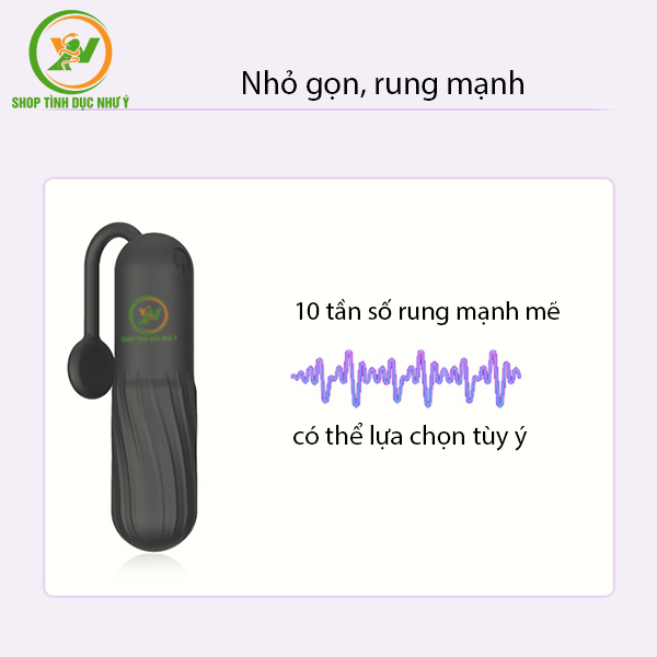 Trứng rung Vibration mini cầm tay rung 10 chế độ cực mạnh