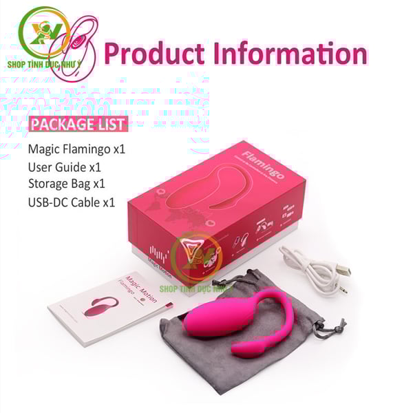 Trứng rung thiên nga Flamingo Magic Motion kết nối Bluetooth