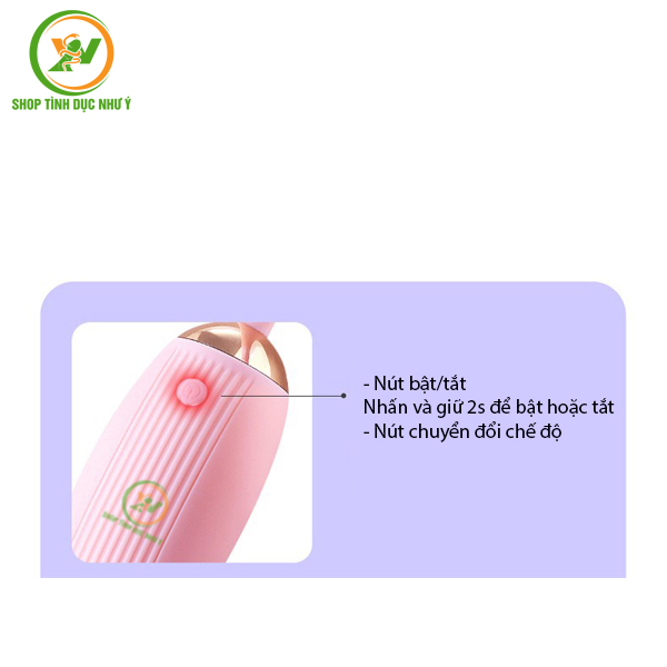 Trứng rung tình yêu điều khiển từ xa rung có 10 tần số cực mạnh