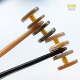  Cây lăn massage sừng trâu Mnistore kích thước 15cm màu sắc trắng lưa Bí Quyết Chăm Sóc Sức Khỏe Tự Nhiên 