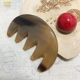  Lược sừng massage đầu Mnistore thiết kế răng thưa kích thước 9-10cmx5,5cm dày 8mm-11mm Dễ sử dụng, dùng để massage đầu 