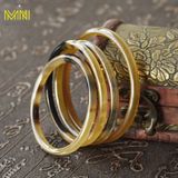  Vòng Tay Tuần Sừng Trâu màu sắc Trắng lưa kích thước 5,5-7,5cm dày 0,4-0,8cm – Tinh Hoa Thủ Công, Vượng Khí An Lành 