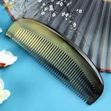  Lược sừng trâu dáng me trơn hình dáng múi bưởi kích thước 8,5cm - 13cm màu đen giảm tình trạng rụng tóc 