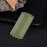  Lược sừng trâu dáng lược bí 2 răng đều nhau Mnistore kích thước 12cm màu trắng lược chải chấy, gàu, chăm sóc da đầu 