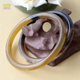  Vòng Tay Tuần Sừng Trâu màu sắc Trắng lưa kích thước 5,5-7,5cm dày 0,4-0,8cm – Tinh Hoa Thủ Công, Vượng Khí An Lành 
