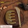  Bộ dụng cụ massage mặt đầu điêu khắc sừng trâu Mnistore gồm: Cày bi - Răng Thưa Chăm sóc massage da mặt và mát xa da đầu 