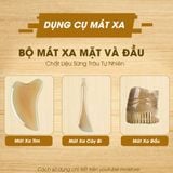  Bộ dụng cụ massage mặt và đầu mnistore chế tác từ sừng trâu gồm massage cày bi - massage tim - massage đầu Bí Quyết Chăm Sóc Sắc Đẹp và Thư Giãn Tại Nhà 